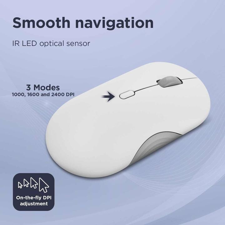 Produktbild Lenovo 350 Bluetooth Silent Mouse Cloud Grey (P) (Kabellos)
