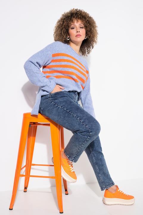 Produktbild Ulla Popken Boyfriend-Jerseyjeans, weites Bein, Komfortbund (42)