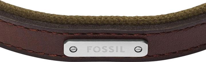 Produktbild Fossil Everett Armband (28 cm, Edelstahl, Leder)