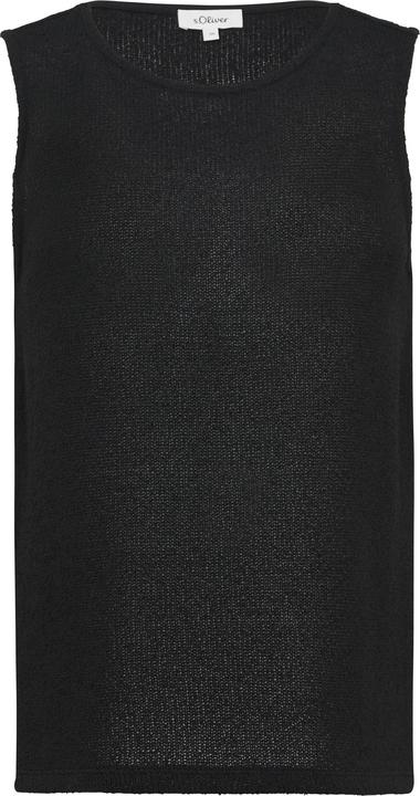 Actual product image S.Oliver T-Shirt Semitransparentes Stricktop mit Rundhalsausschnitt (46)