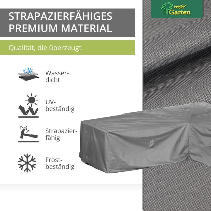 Produktbild Mehr Garten Schutzhülle für Gartenecksofa (asymmetrisch) | 237 x 175 x 80 cm | Polyester tis