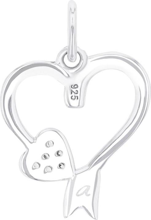 Image du produit Amor Pendentif pour femme, argent sterling 925, zirconium synth. | coeur (Argent 925)