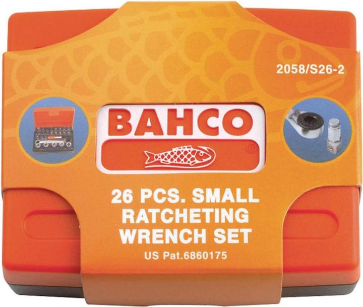 Actual product image Bahco Bit socket spanner set with ratchet 1/4" (5 mm)