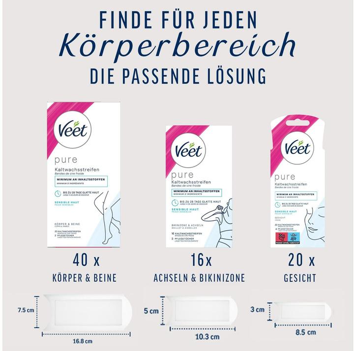 Actual product image Veet Cold wax strips (154 g)