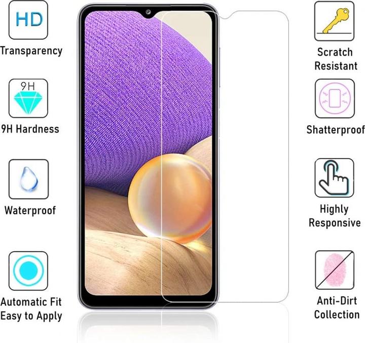 Actual product image Screenguard Samsung Galaxy A32 5G bulletproof glass protective film Case Friendly Design (1 pcs., Samsung Galaxy A32 5G)