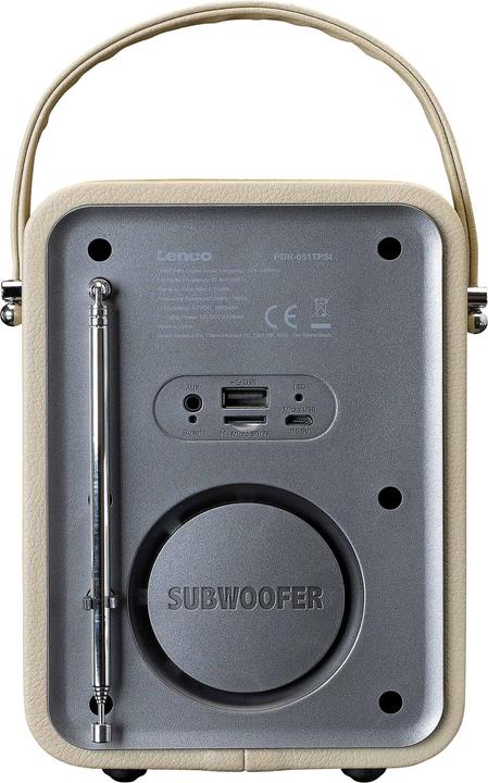 Produktbild Lenco PDR-051 Taupe (DAB+, FM, Bluetooth)
