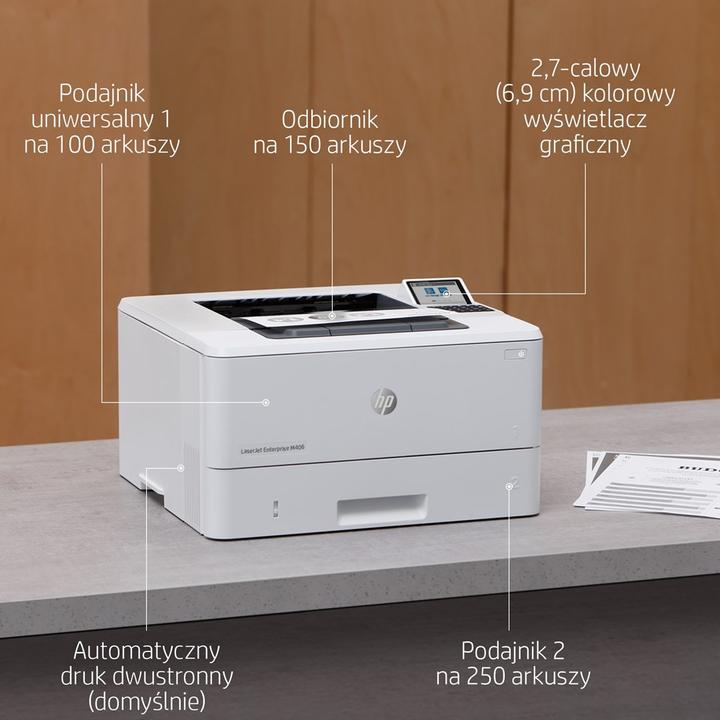 Produktbild HP LaserJet Enterprise M406dn (Laser, Schwarz-Weiss)