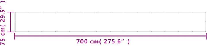 Produktbild vidaXL Balkon-Sichtschutz 100 % Polyester-Oxford