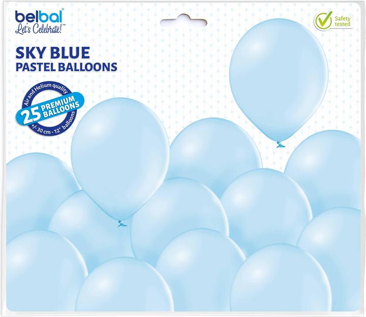 Image du produit Belbal 25 ballons ronds décoratifs Ø 33 cm BLEU CIEL (25 x)