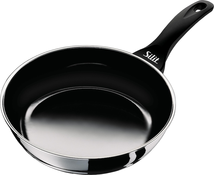 Antihaft Pfanne Bratpfanne hoch 24cm Professionell Induktion Silargan (24 cm, Bratpfanne, Edelstahl)
