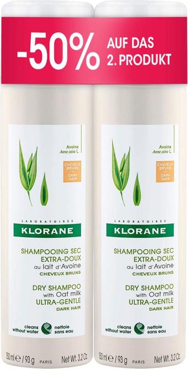 Actual product image Klorane Oat Milk Dry Shampoo Tinted Duo (150 ml, Dry shampoo)