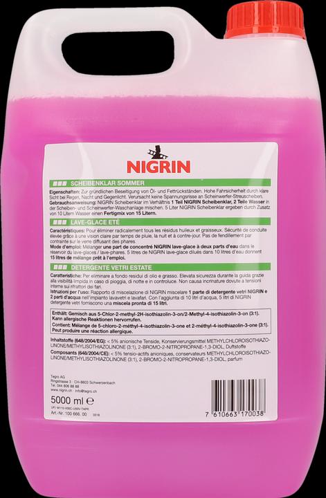 Actual product image Nigrin Window cleaner (5 l)