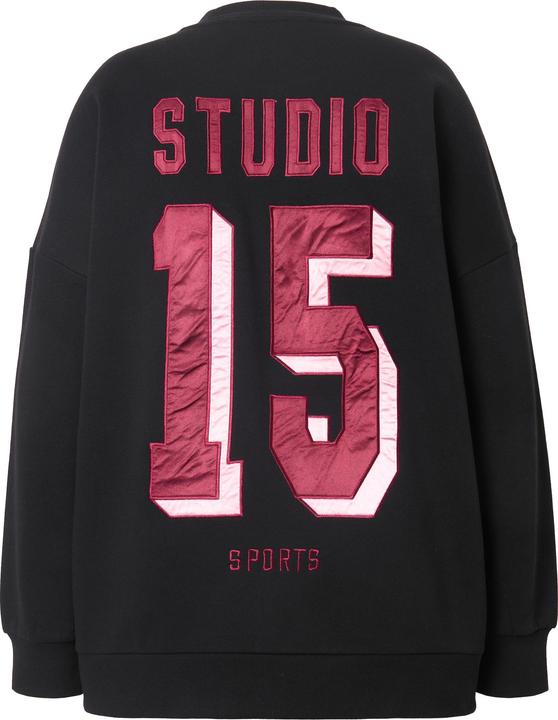 Actual product image Studio Untold Sweatshirt, oversized, Satin-Zahl, Ballonärmel (58)