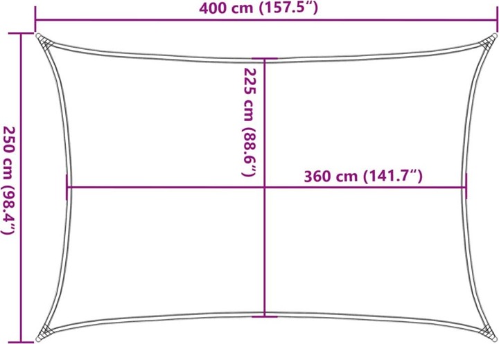 Actual product image VidaXL Alethea (250 x 400 cm)
