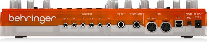 Productafbeelding Behringer RD-6-TG Maszyna perkusyjna - pomarańczowy przeźroczysty