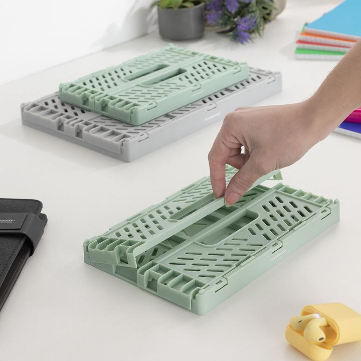 Image du produit InnovaGoods 3x boîtes de rangement empilables et pliables (30 x 20 x 12 cm, 20 x 15 x 9 cm)