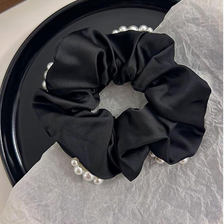 Produktbild Avizar Scrunchie Satin mit Perlen Marjorie (Haargummi)