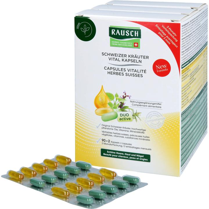 Immagine prodotto Rausch Capsule vitalità alle erbe svizzere (180 Pezzo/i, Pillole, 159 g)