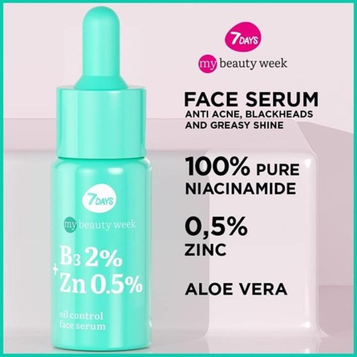 Immagine prodotto 7Days Siero all'acido salicilico Siero viso antiacne con acido glicolico Siero coreano per la cura della (20 ml)