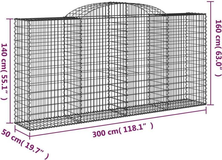 Produktbild vidaXL Gabionenkorb