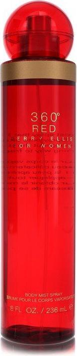 Actual product image Perry Ellis 360 Red by Body Mist 240 ml (Spray, 240 ml)