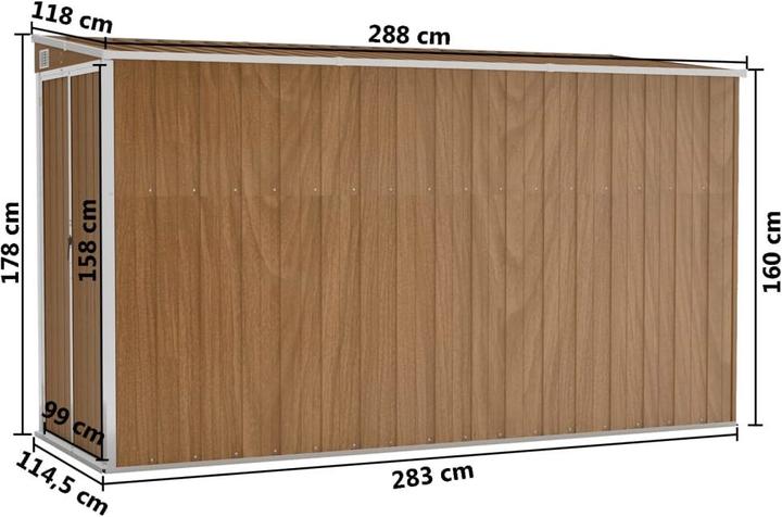Produktbild vidaXL Gartenschuppen