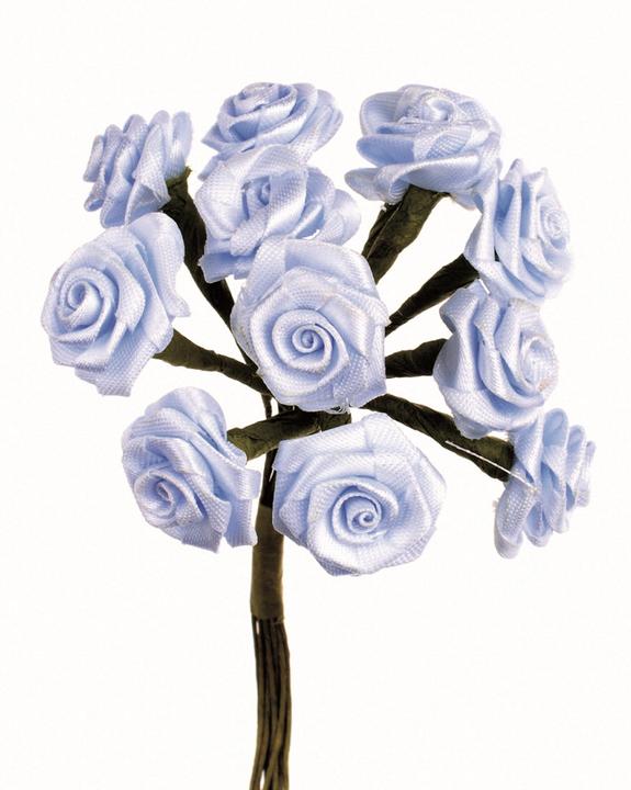 Productafbeelding Glorex Dior floret 12 bloemen lichtblauw (11 cm)