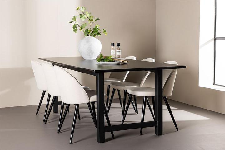 Produktbild Ebuy24 Essgruppe Oslo schwarz (MDF)