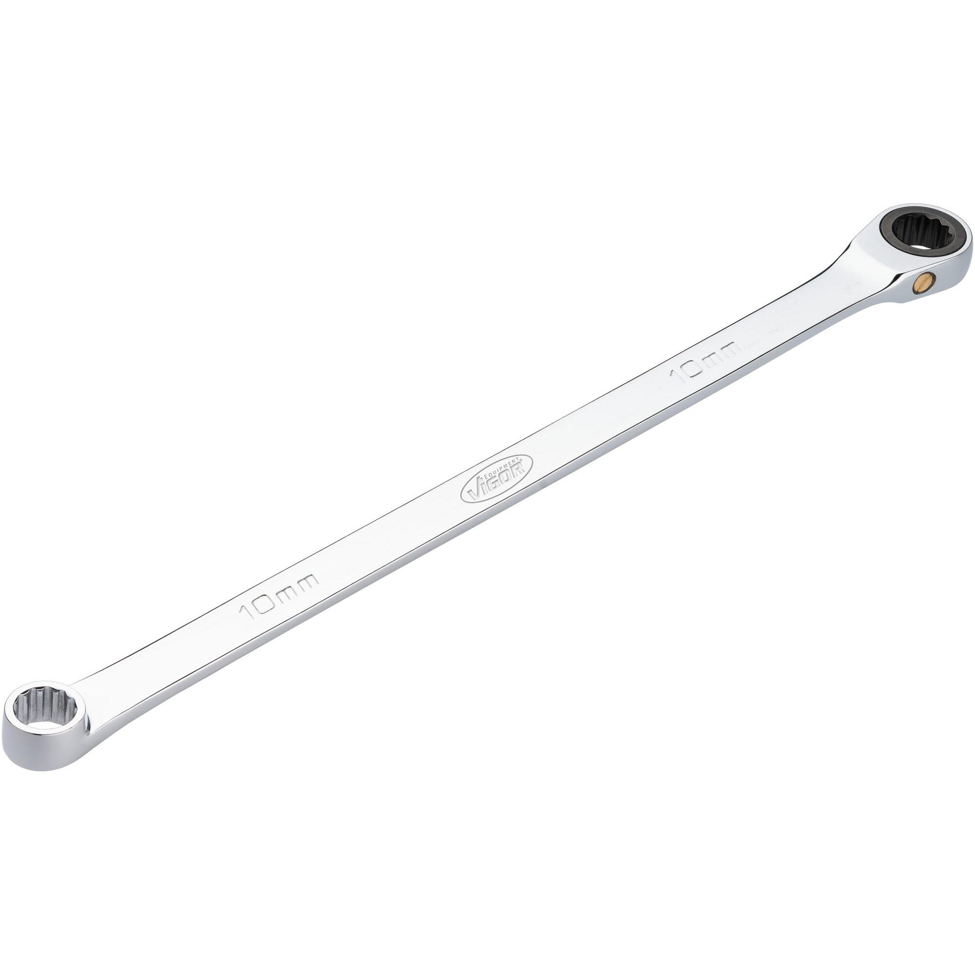 Vigor, Schraubenschlüssel, Ratschen-Ringschlüssel · extra lang ∙ V7031-10 ∙ SW 10 mm (10 mm)