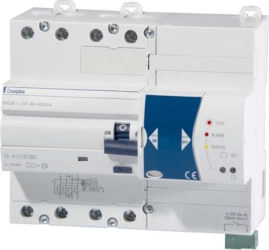 Actual product image Doepke DOEP DRCCB 5 STR 025-4/0.03-A RCD switch 3-pole 25 A 0.03 A Type A Selftest Res