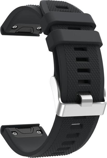 Produktbild No Name Silikonarmband für Garmin Fenix 5 Schwarz (22 mm, Silikon)