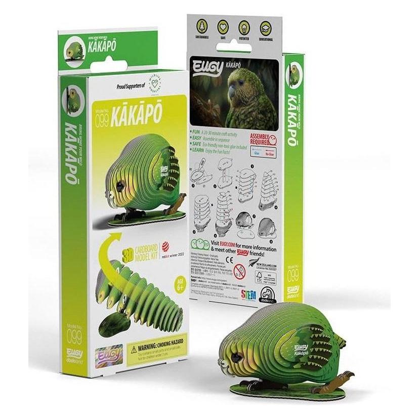 Teka Papagei Kakapo Eugy Öko-Puzzle 3D