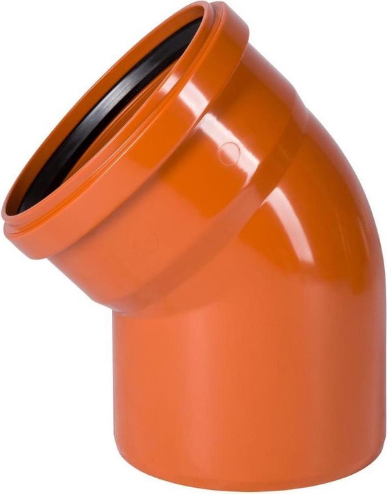 Produktbild Ostendorf 160 mm 45 gr. PVC Schlauchkrümmer