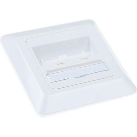 Molex unloaded 2 port keystone facia with bezel 50 x 50 mm DIN 50X50MM OUTLET EMPTY WH, Server Zubehör