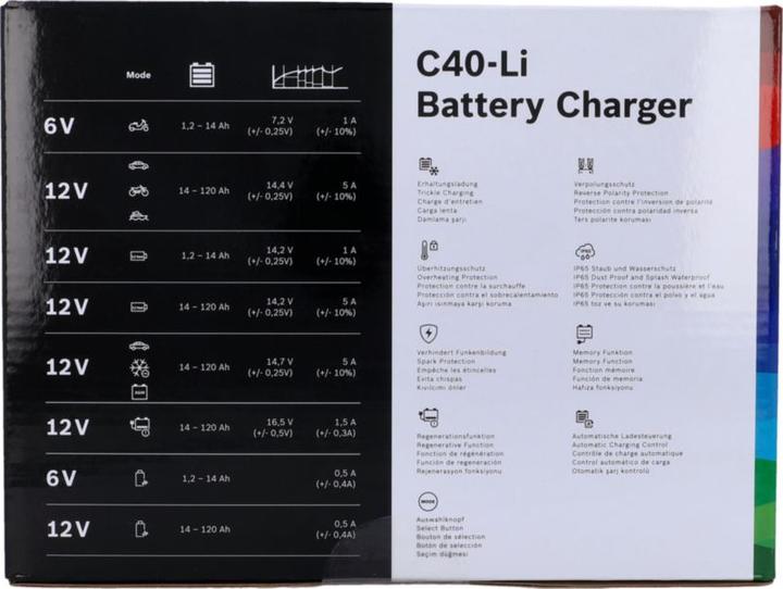 Produktbild Bosch Automotive C40-LI Ladegerät (12V, 6V, 5 A)