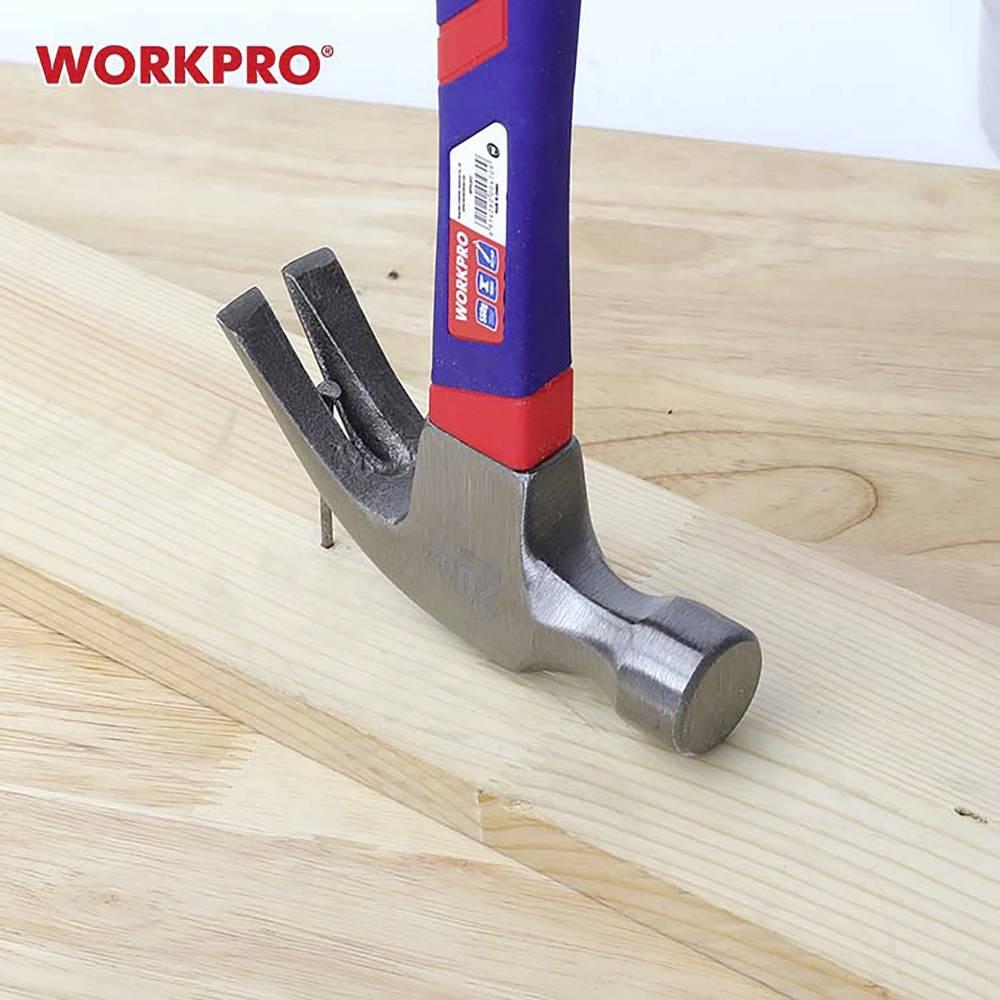 Thumbnail - Workpro, Hammer, WP241012 Klauenhammer ergonomischer Griff, hart 560 g 1 St. (560 g)