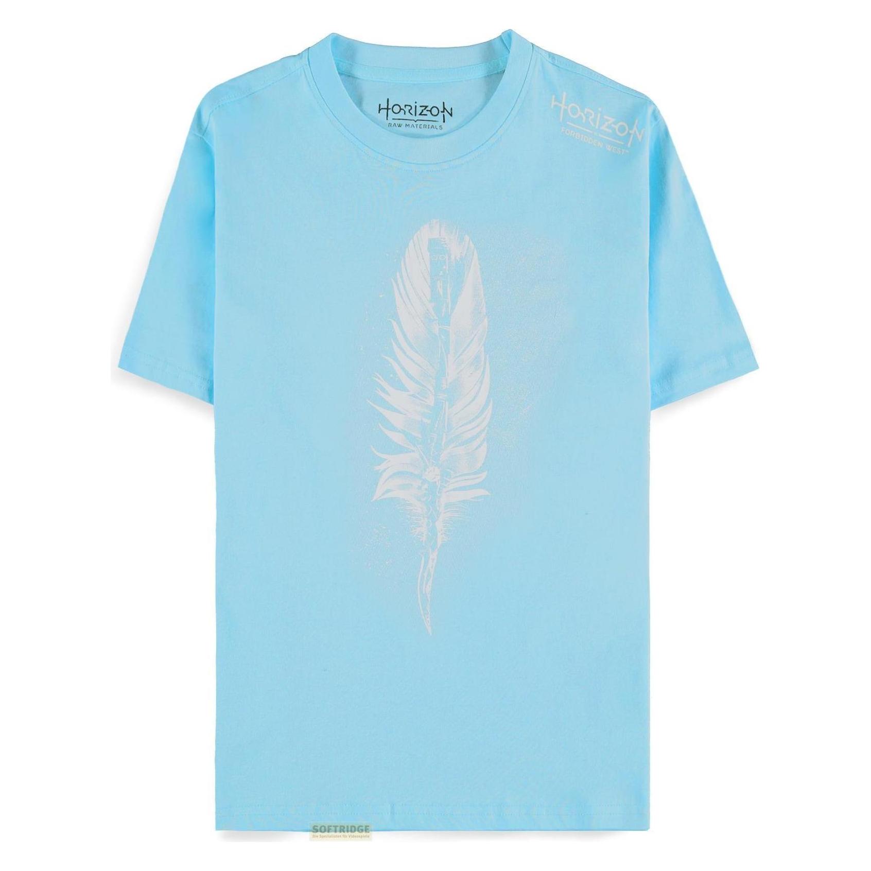 Difuzed, Damen, Shirts, Horizon Forbidden West - Feather - Women's Short Sleeved T-shirt - 2XL, Blau, (Xxl)