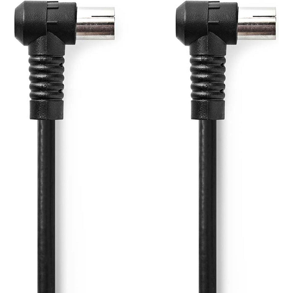 Nedis Cavo coassiale IEC (coax) maschio IEC (coax) femmina Nichelato 120 dB 75 Ohm 4 vie (120 dB, Cavi antenna), Cavo antenna