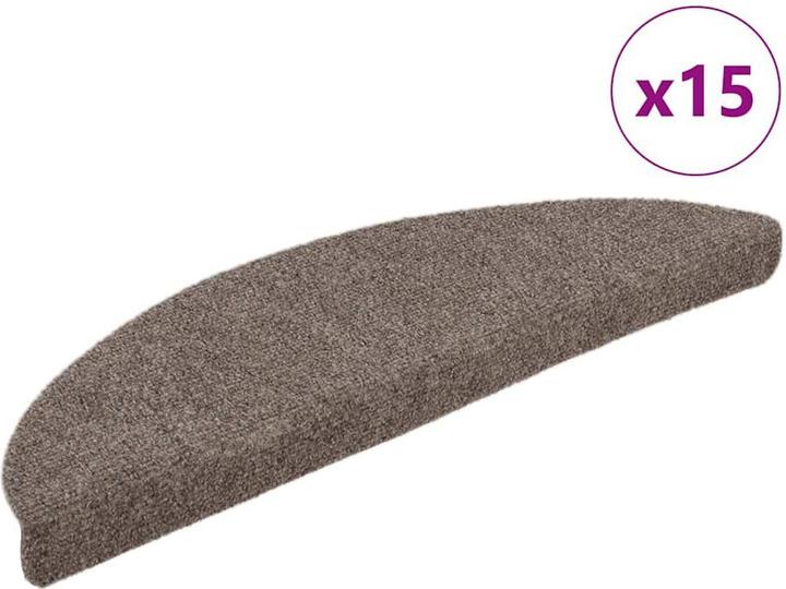 Actual product image vidaXL Selbstklebende Stufenmatten, 15 Stück, cremefarben, 56x17x3cm (56 x 17 x 3 cm)