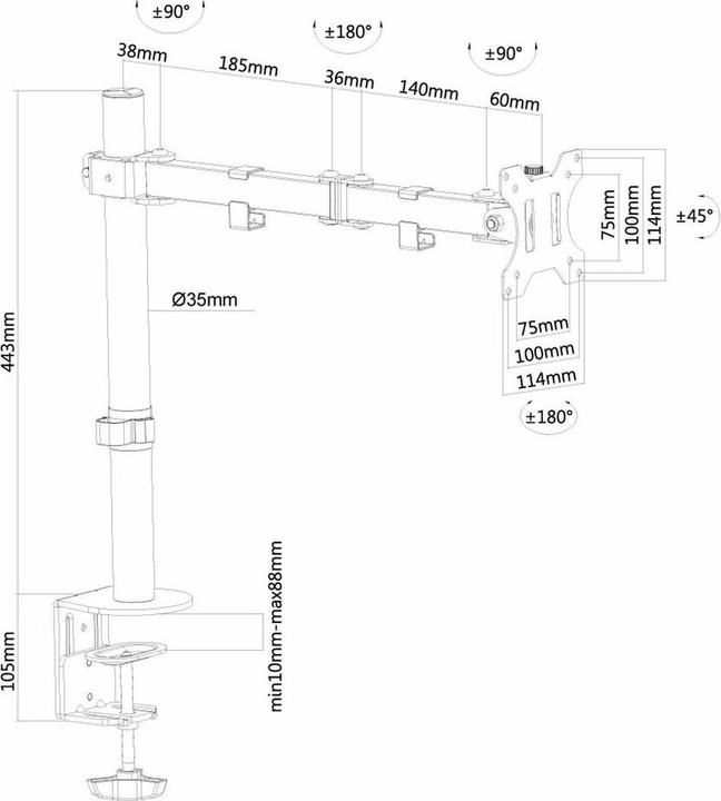 Produktbild Neomounts FPMA-D550 (Tisch, 32", 8 kg)
