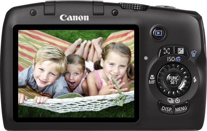Actual product image Canon PowerShot SX120 IS, 10 MPixel, 10x zoom, black (1/2.5")