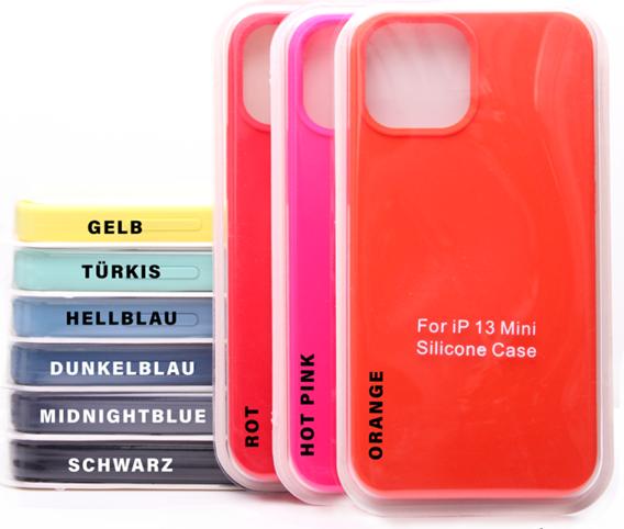 Produktbild Ambiance1 Hülle iPhone 13 Mini - Hardcase Silikon Schutzhülle rot (Apple iPhone 13 mini)