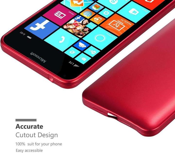 Actual product image Cadorabo TPU Matt Metallic Cover (Microsoft Lumia 640 XL)