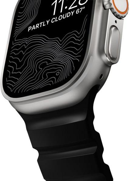 Produktbild Nomad Rocky Point Band Natural 46/49mm Carbon Black (FKM-Fluorelastomer, Titan Grad 5)