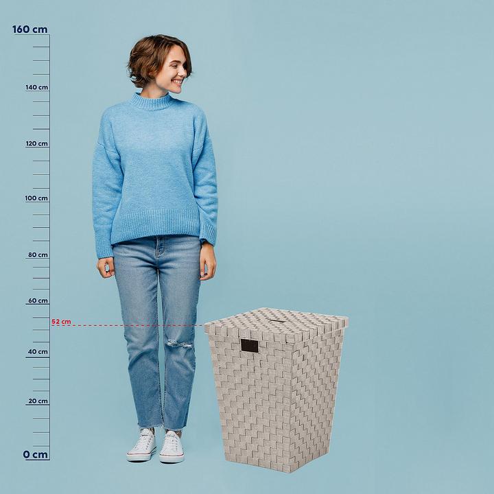 Produktbild Kela Wäschebox Alvaro silbergrau