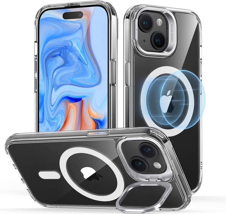 Actual product image ESR Classic Hybrid HaloLock Case with Stash Stand (Apple iPhone 15)