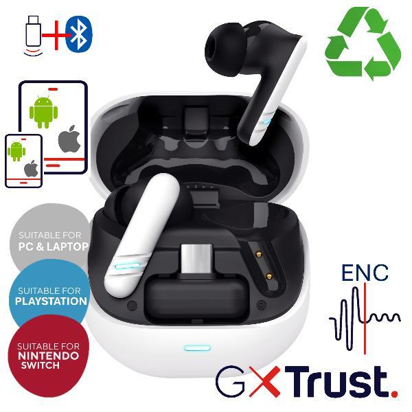 Image du produit Trust GXT 409 OXXIE Wireless Gaming Earphones (Sans fil)