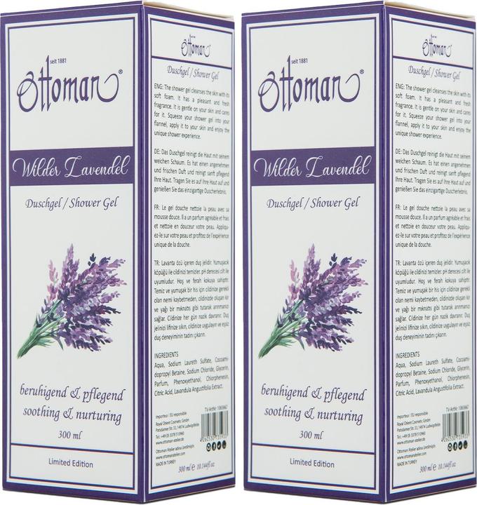 Produktbild Ottoman 2er-Set Lavendel Duschgel, 300ml, entspannendes Duscherlebnis (300 ml)