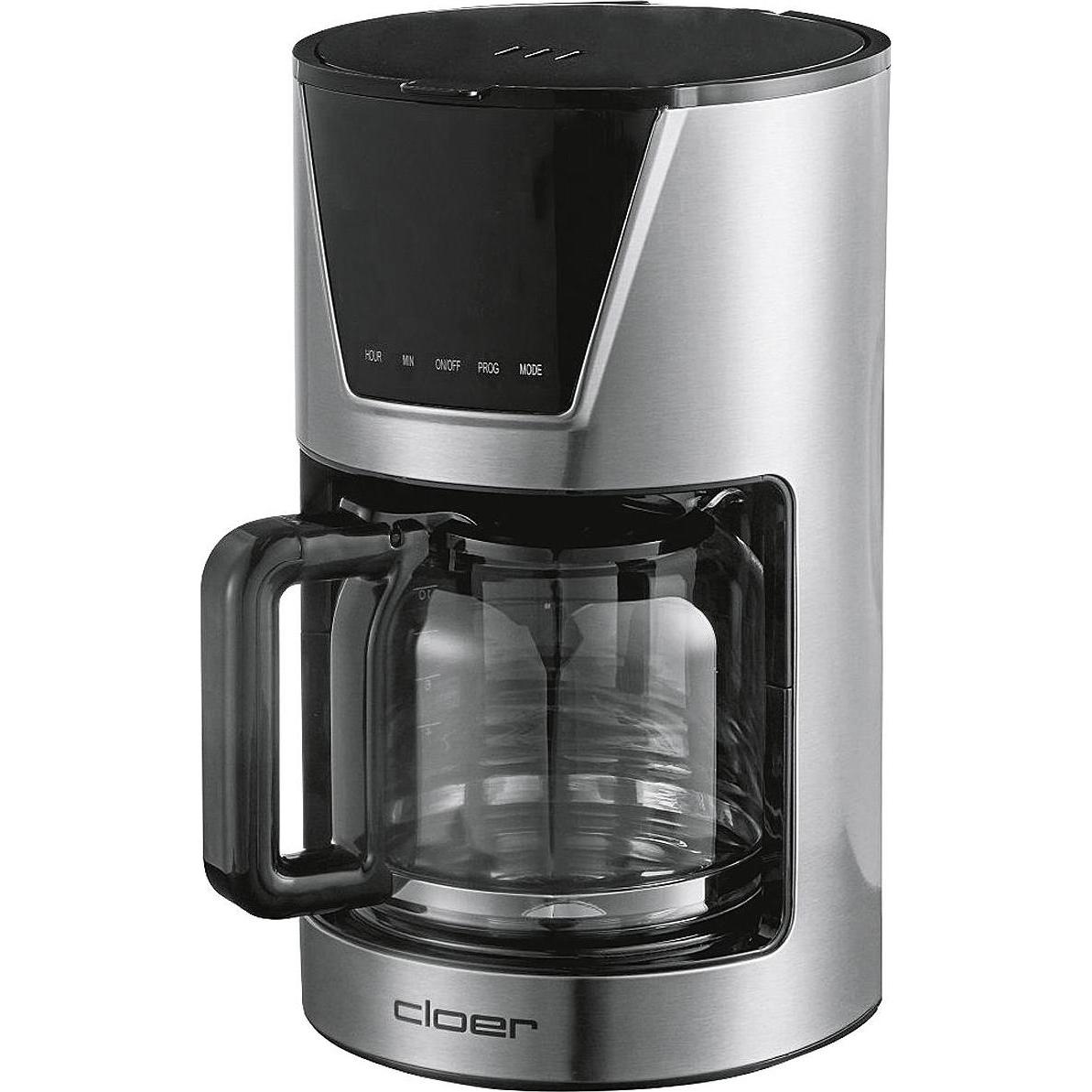 Cloer Kaffeeautomat Glask.5257, Filterkaffeemaschine, Schwarz