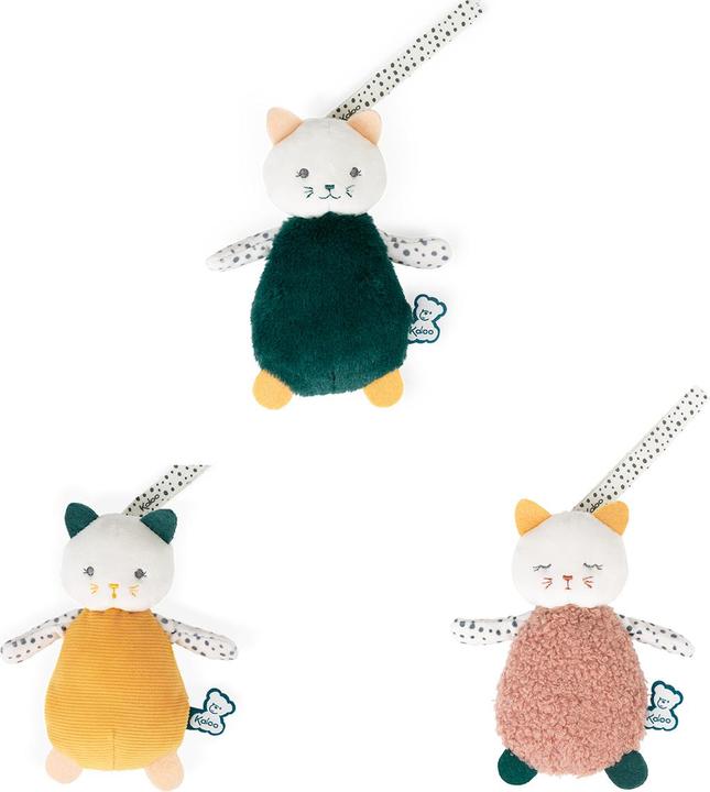 Produktbild Kaloo Stimuli - Sensorisches Kuscheltierset - Katze - 14cm (14 cm)